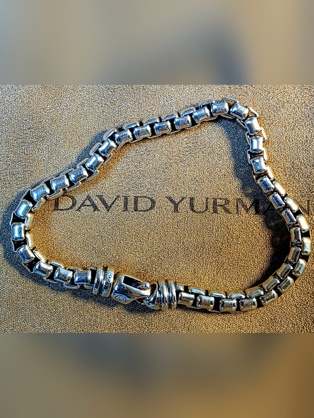 David Yurman Box 7mm Chain Bracelet in Sterling Silver